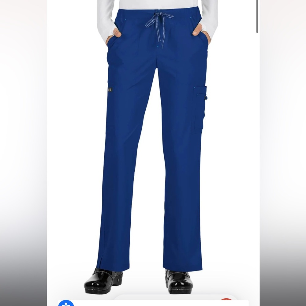 koi Basics Holly Women's 8-Pocket Stretch Cargo Scrub Pants- galaxy